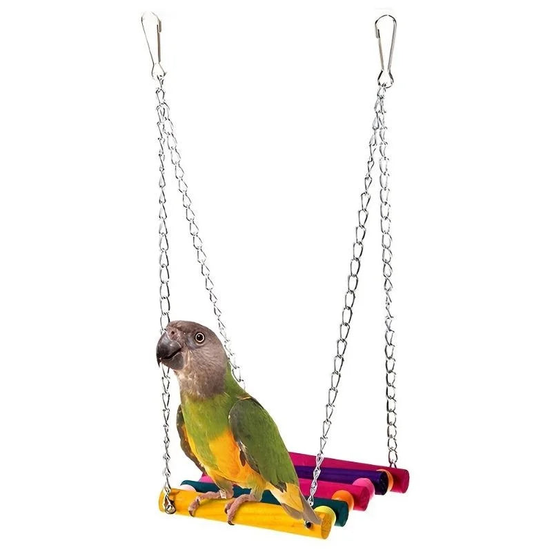 Bird Hammock Swing – Hanging Toy for Parrots, Budgies & Cockatiels
