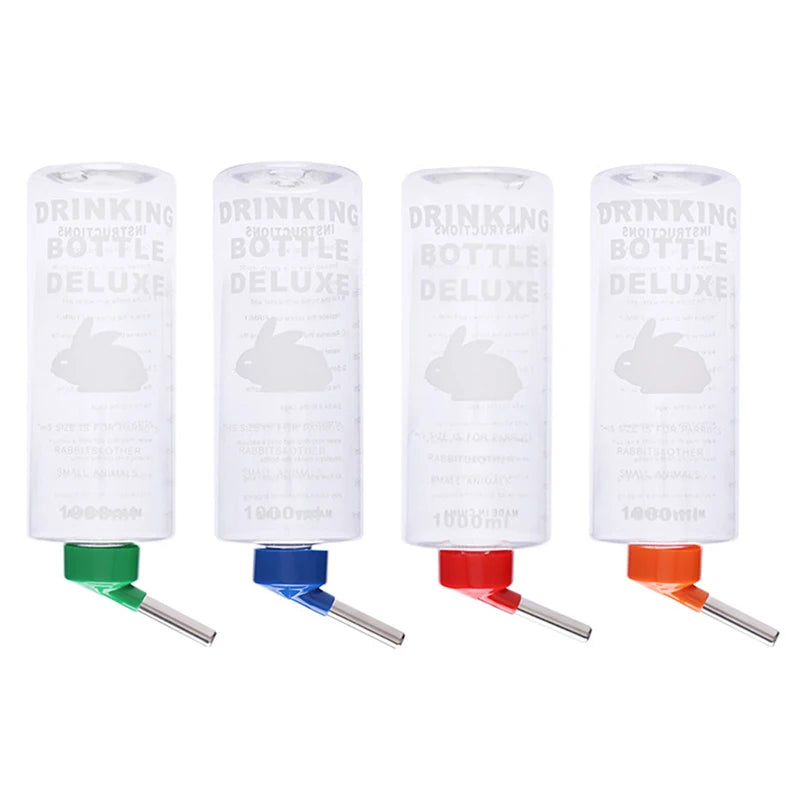 1000ml Small Animal Water Bottle – Hanging Drinker Rabbit Guinea Pig