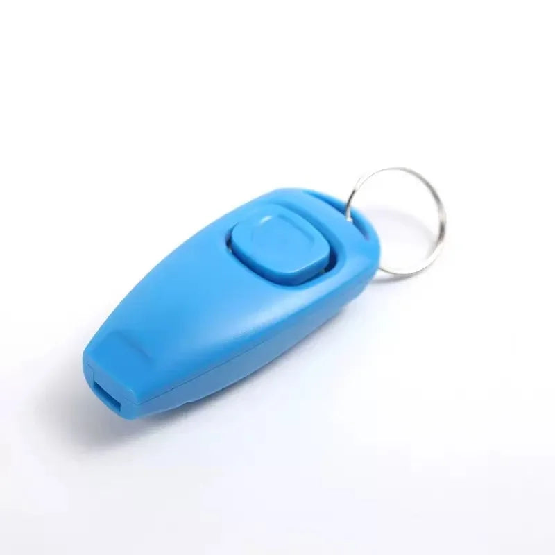 2-in-1 Dog Training Clicker & Whistle – Pet Trainer with Keyring