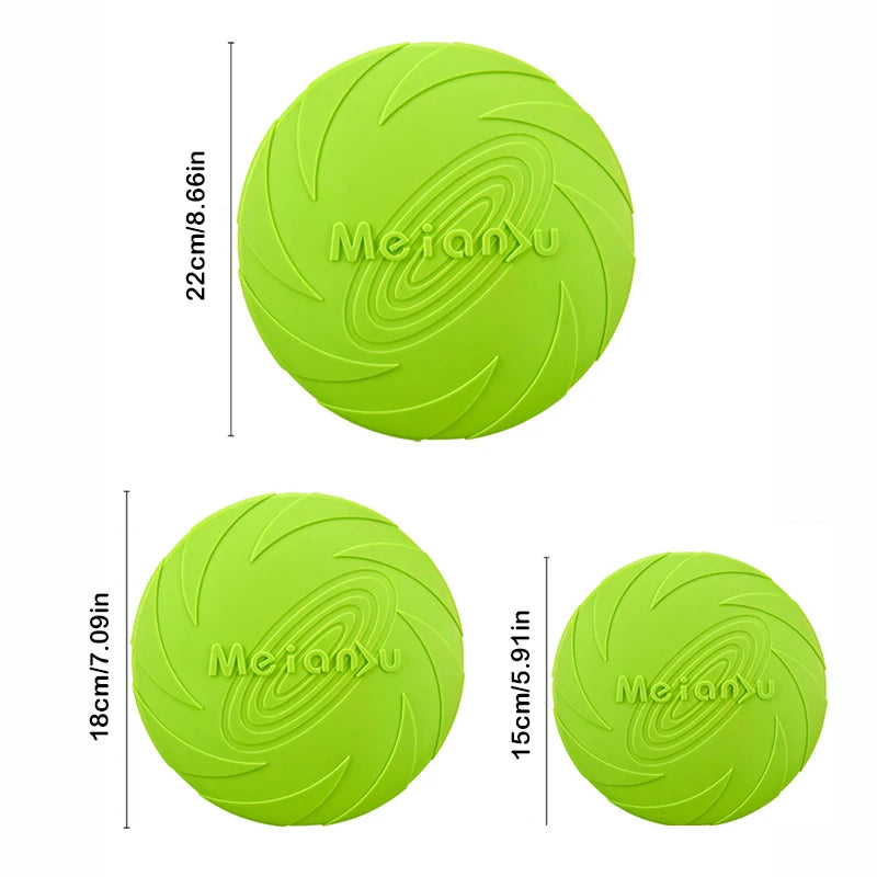 Silicone Dog Flying Disc – Chew-Resistant Fetch Frisbee Toy
