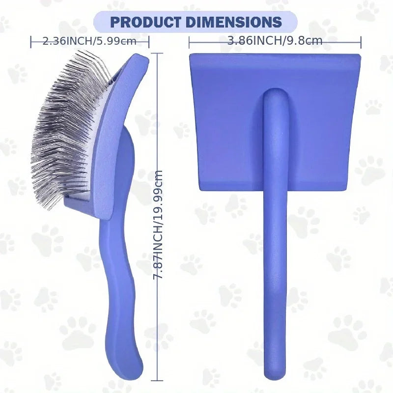 Extra Long Pin Slicker Brush – Doodle & Long Hair Dog Brush