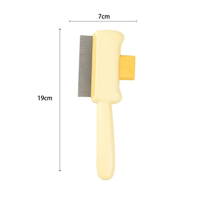 Self-Cleaning Dog Comb – One-Button Pet Hair Remover Brush