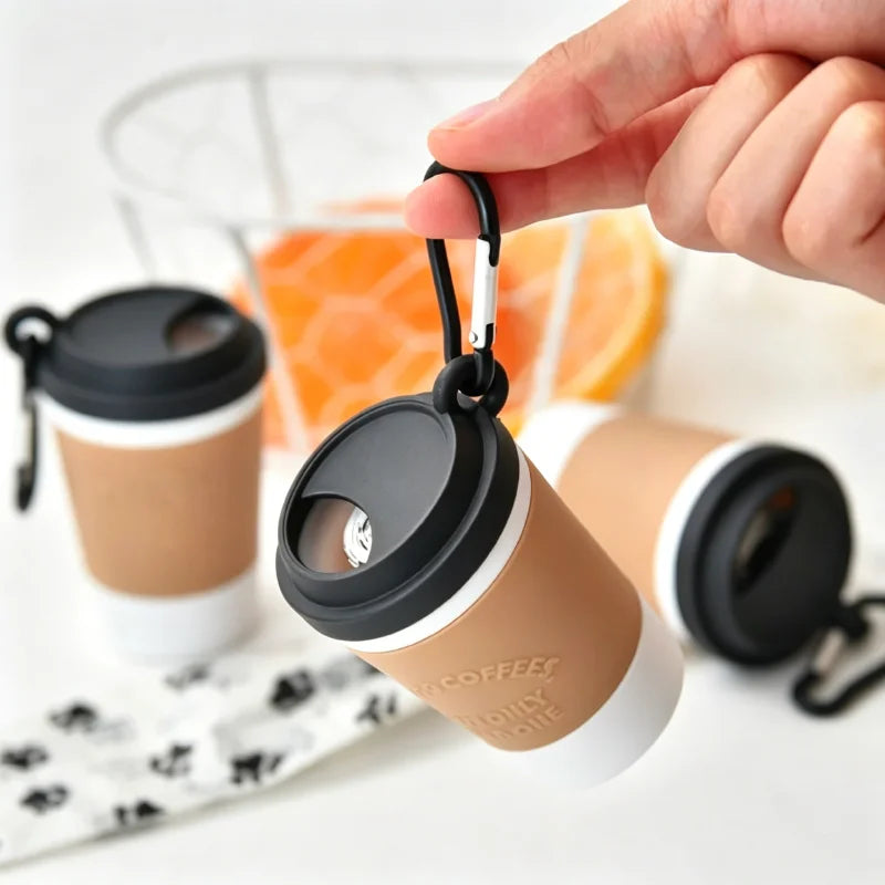 Coffee Cup Dog Poop Bag Dispenser – Leash Clip Waste Bag Holder