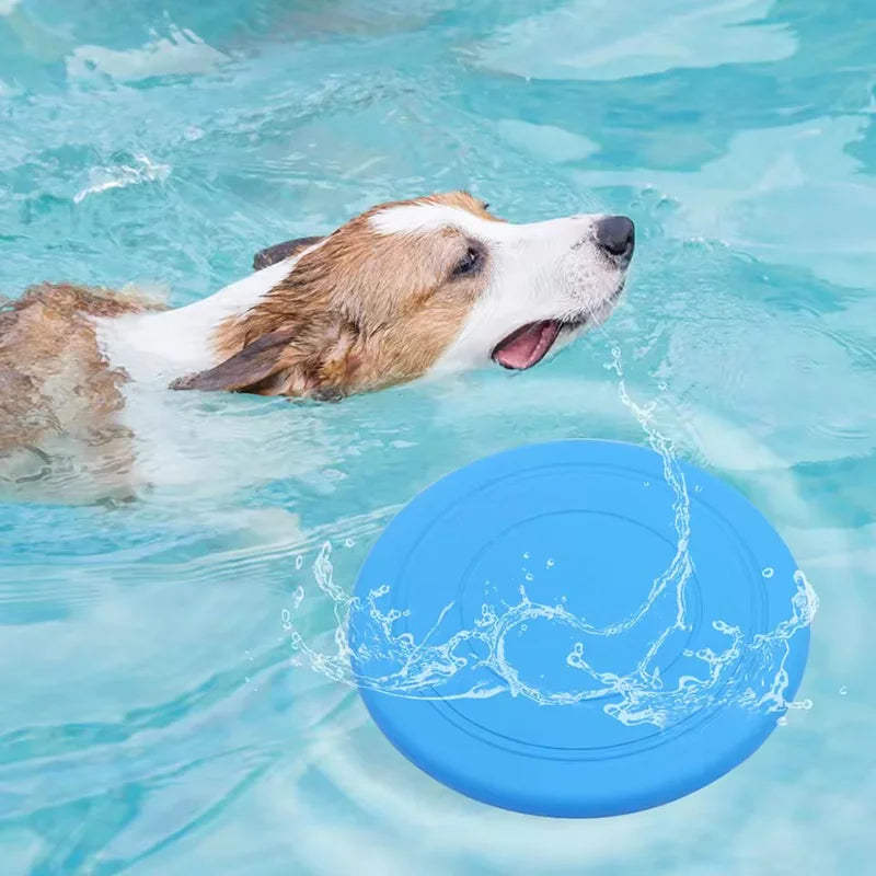 Soft Rubber Dog Frisbee – Durable Flying Disc for Fetch Training