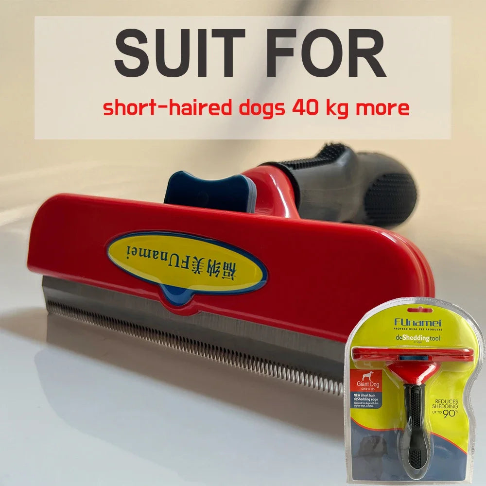 Pet Grooming Brush for Dogs & Cats – Hair Removal Massage Comb