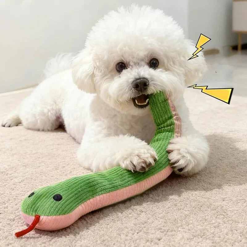 16.5" Plush Snake Cat Kicker Toy – Interactive Toy for Cats & Dogs