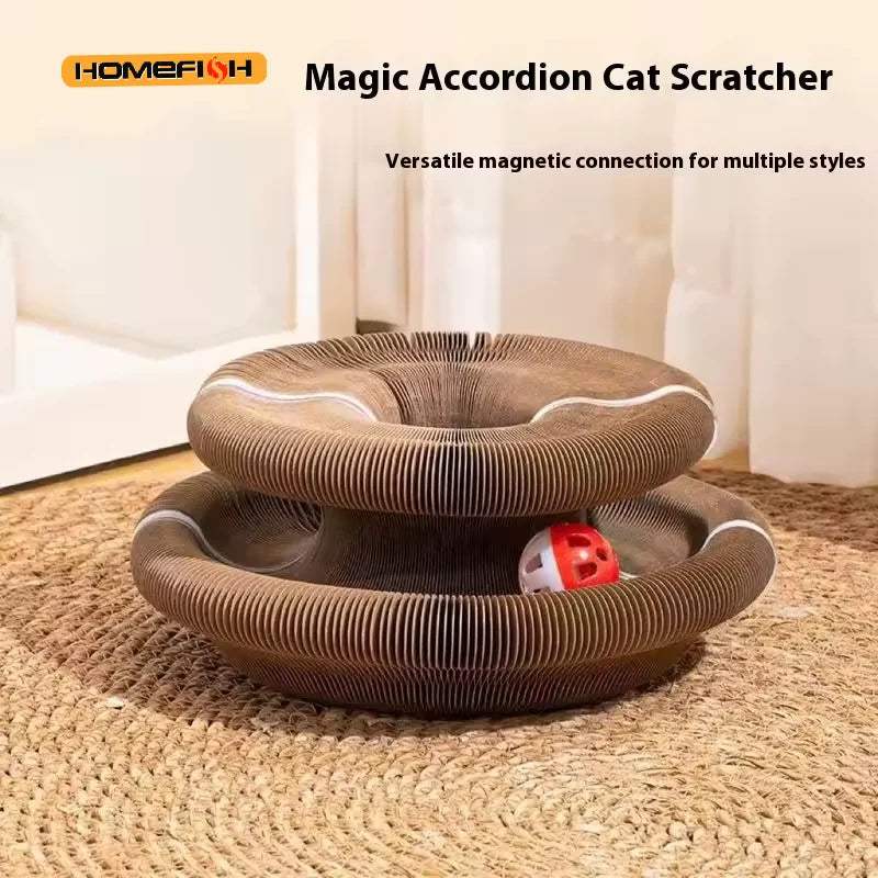 Accordion Cat Scratcher – Corrugated Cardboard Scratching Board