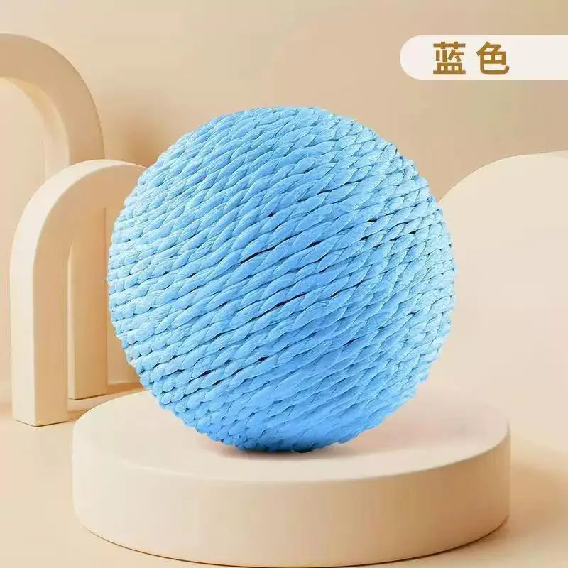 Sisal Cat Scratch Ball – Rattle Teeth Cleaning Cat Toy
