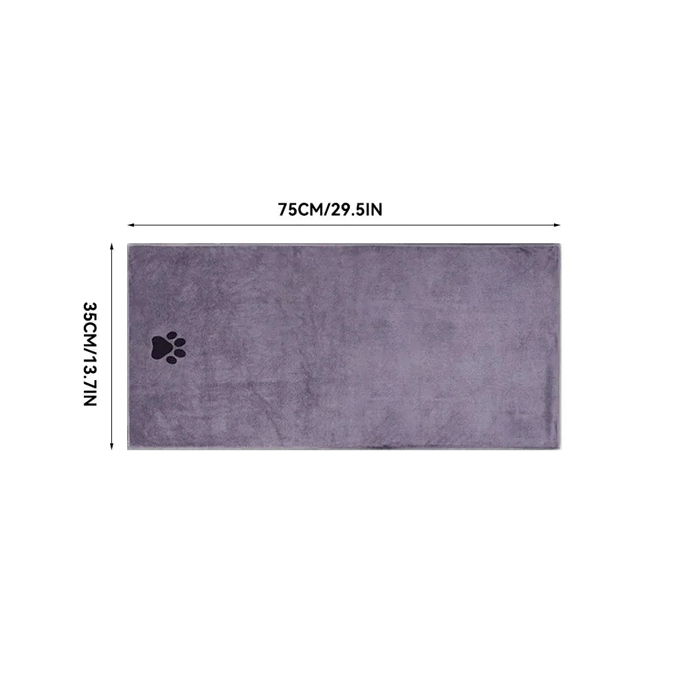 Microfiber Pet Bath Towel – Super Absorbent Dog & Cat Towel