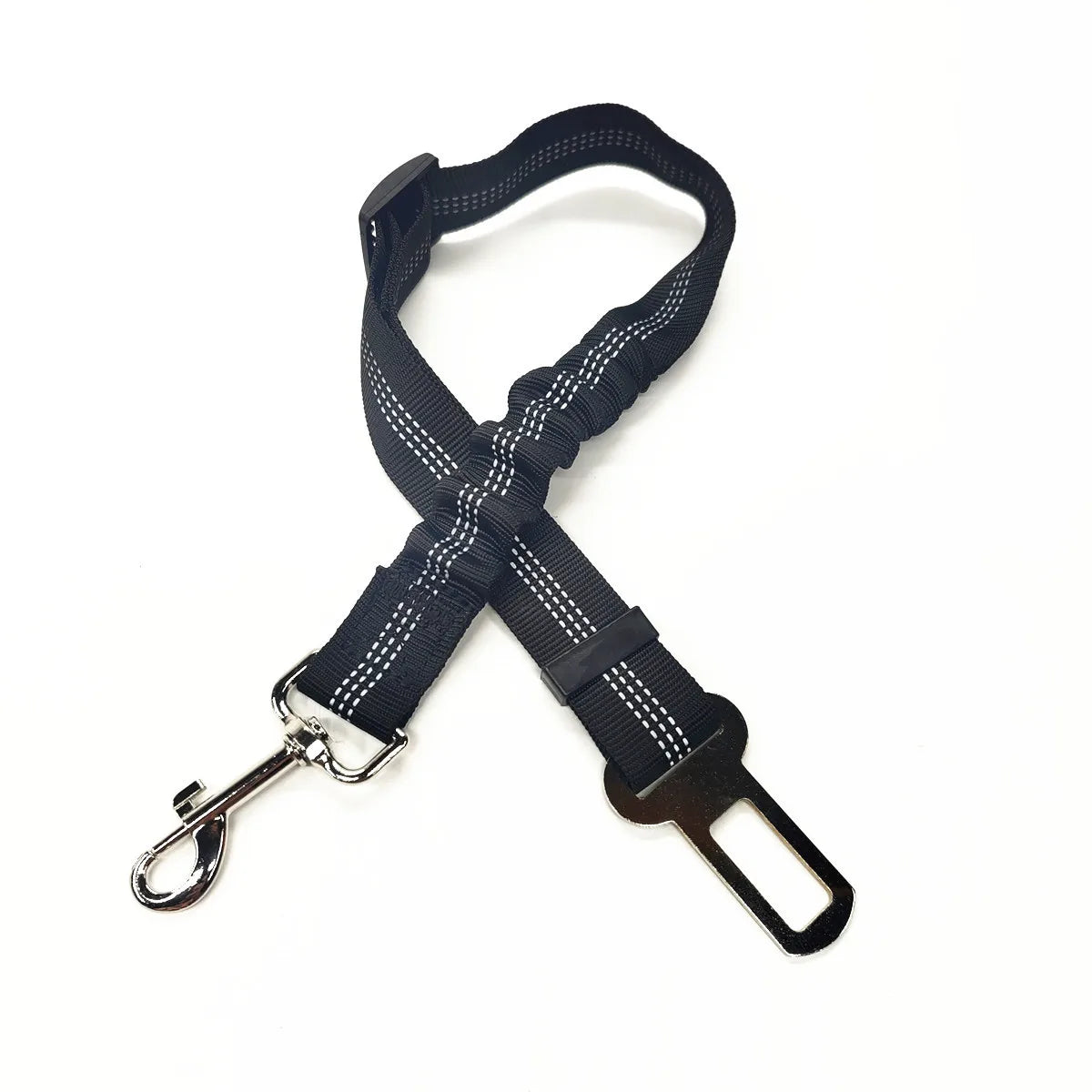 Dog Car Seat Belt Harness – Reflective Elastic Travel Safety Lead