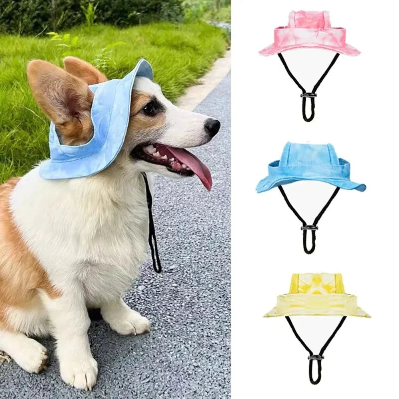 Dog Baseball Cap with Ear Holes – Adjustable Pet Sun Hat Small/Medium
