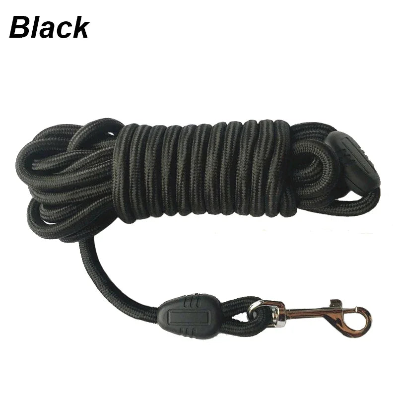 Long Dog Training Leash 5/10/15m – Heavy-Duty Nylon Recall Lead