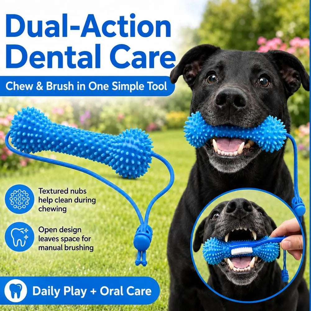 Dog Dental Chew Toy – Teeth Cleaning Brushing Stick