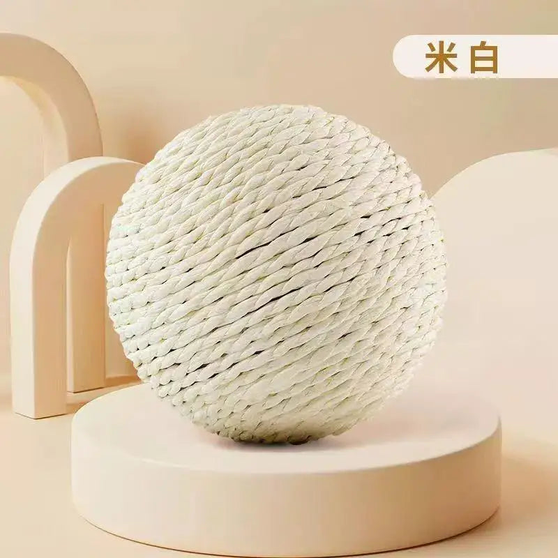 Sisal Cat Scratch Ball – Rattle Teeth Cleaning Cat Toy