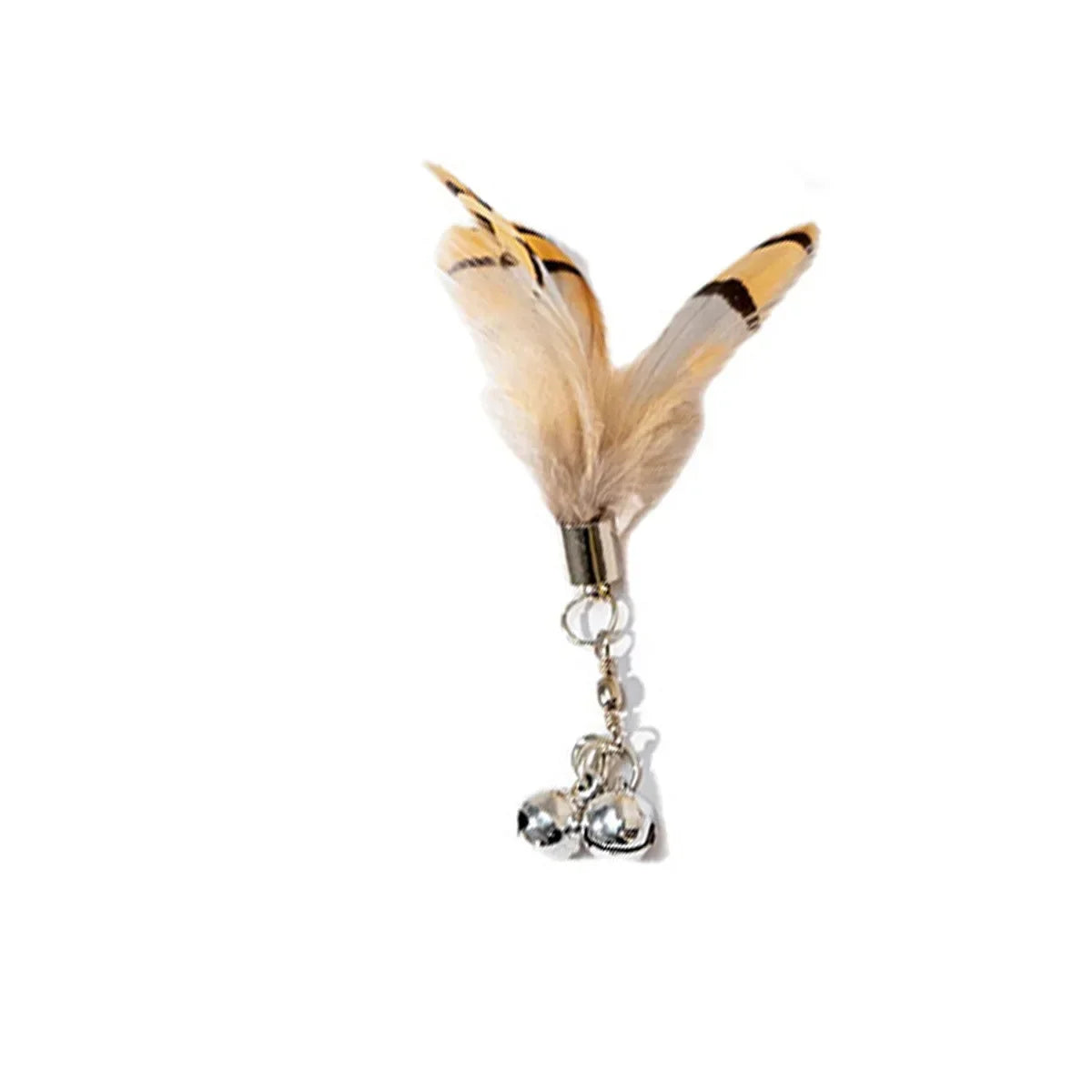 Cat Feather Toy Refills – Replacement Bird, Worm & Ball Teaser Heads