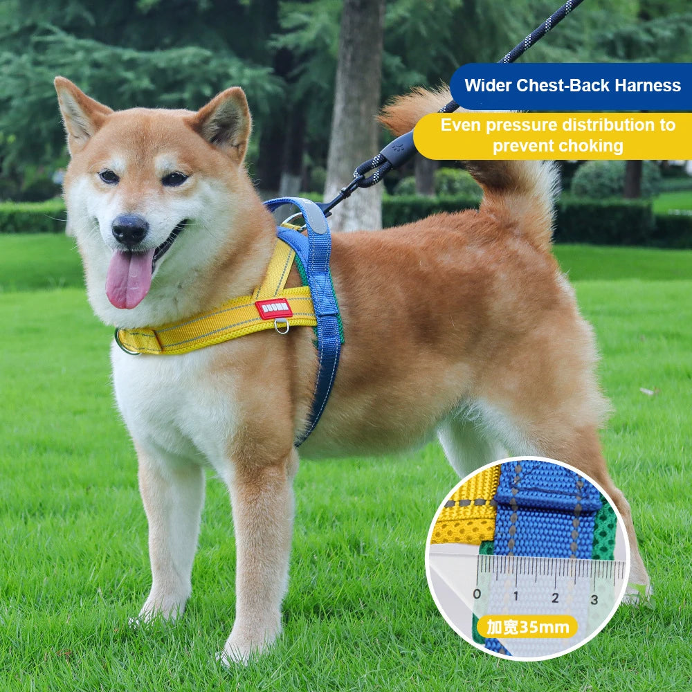No-Pull Saddle Dog Harness – Reflective Walking Vest Small/Medium