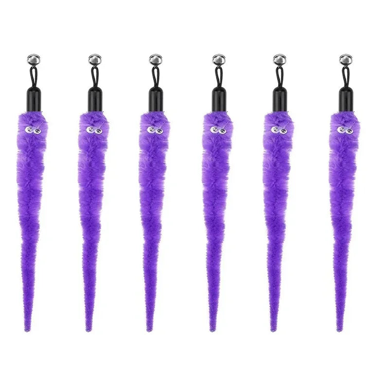 Cat Feather Toy Refills – Replacement Bird, Worm & Ball Teaser Heads