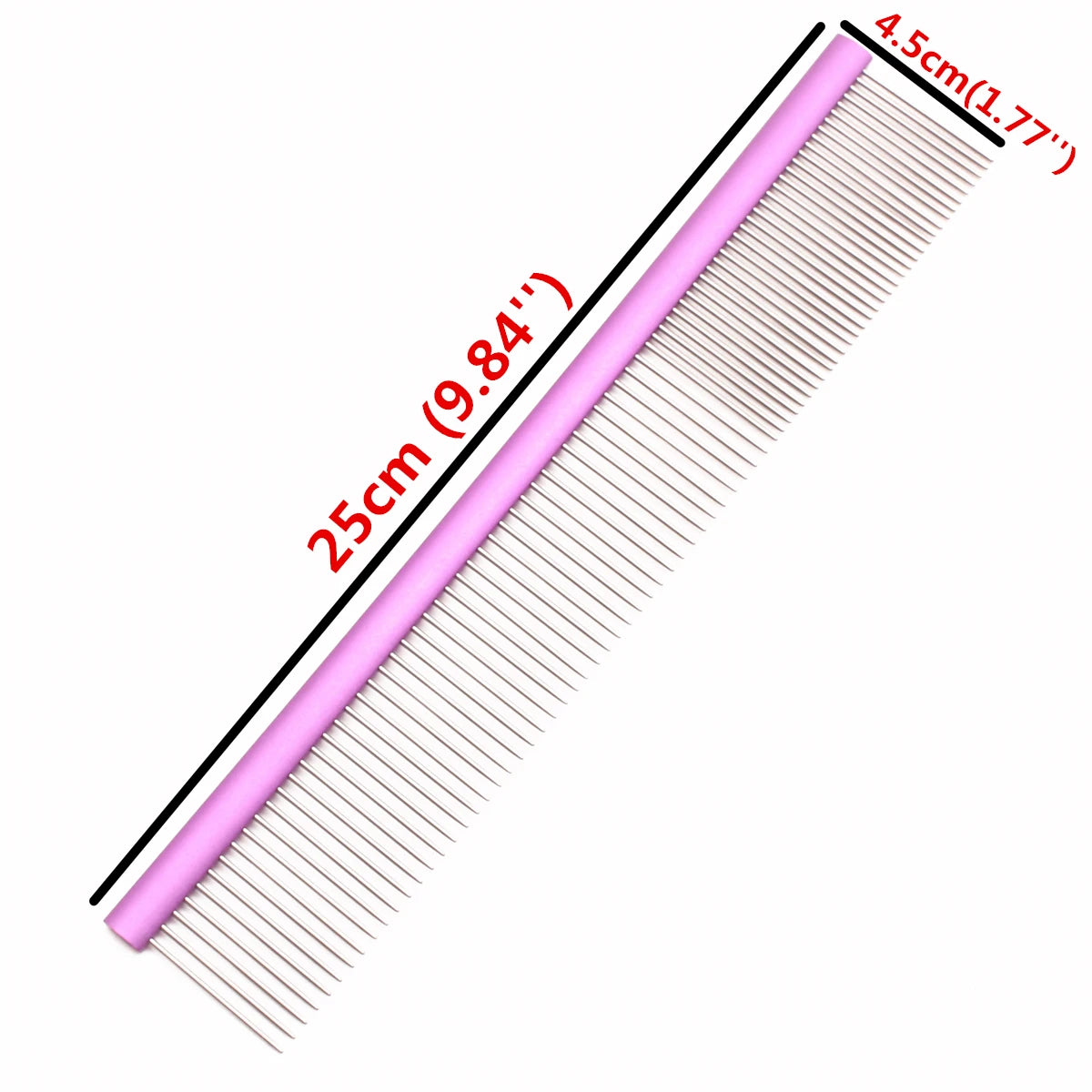 Aluminium Pet Grooming Comb – Professional Dog & Cat Detangler