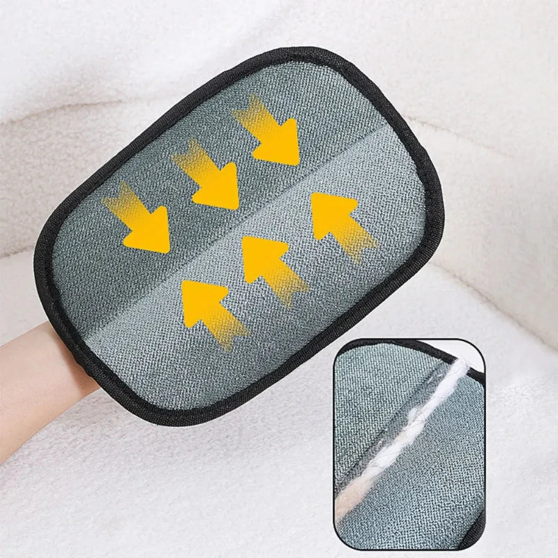 Pet Grooming Gloves 3 Pack – Double-Sided Dog & Cat Hair Remover Mitts