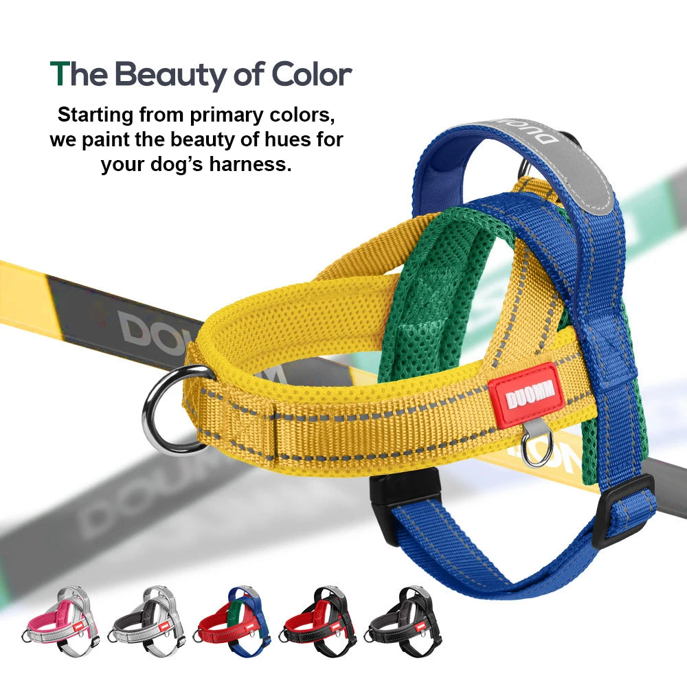 No-Pull Saddle Dog Harness – Reflective Walking Vest Small/Medium