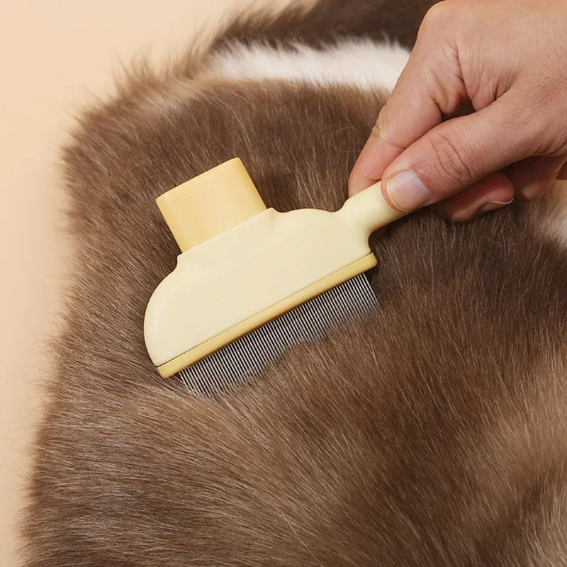 Pet Hair Removal Comb – Dog & Cat Grooming Cleaning Brush