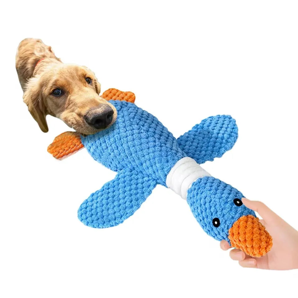 Tough Squeaky Plush Dog Toy – For Aggressive Chewers, Dogs & Cats