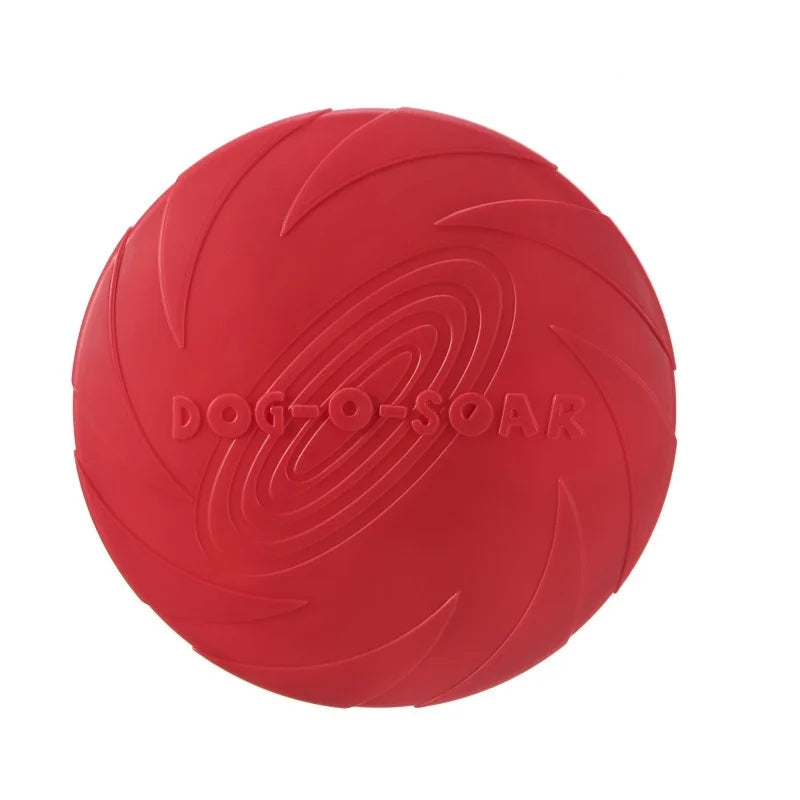 Silicone Flying Saucer Dog Toy – Chew-Resistant Disc for Dogs & Cats
