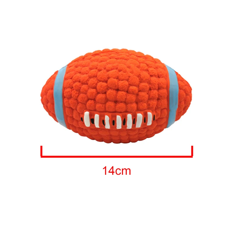 Natural Latex Squeaky Dog Balls – Interactive Chew Toy