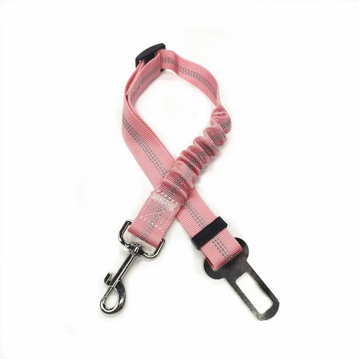 Dog Car Seat Belt Harness – Reflective Elastic Travel Safety Lead