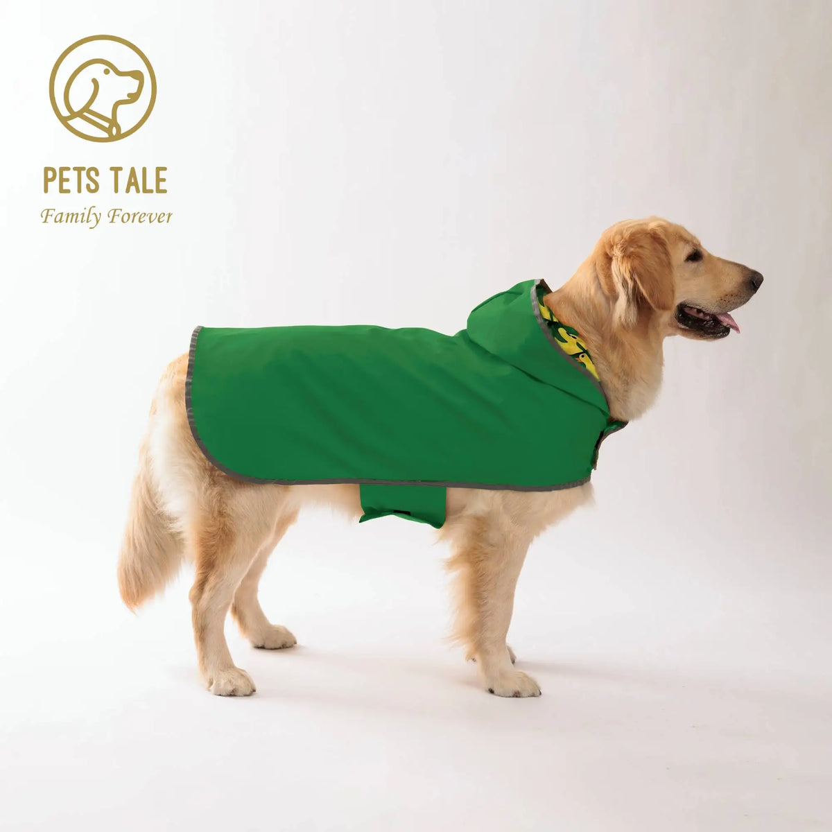 Yellow Dog Raincoat – Double-Layer Waterproof Pet Rain Jacket