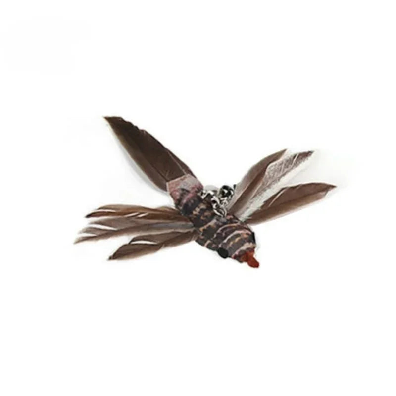 Cat Feather Toy Refills – Replacement Bird, Worm & Ball Teaser Heads