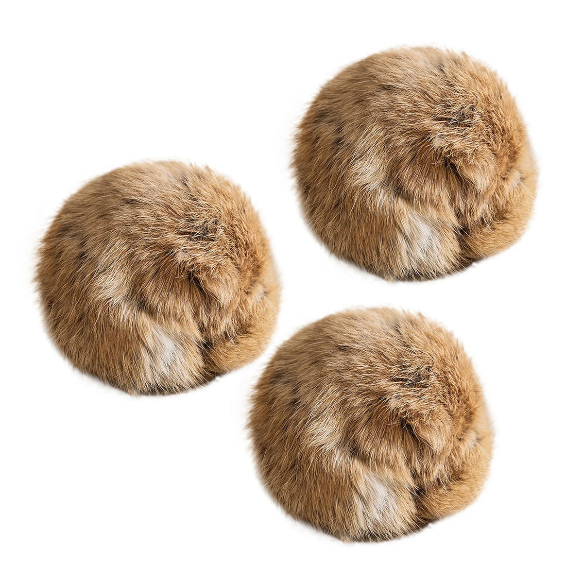 Rabbit Fur Catnip Balls 1–6 Pack – Plush Chase Ball Cat Toy 8cm