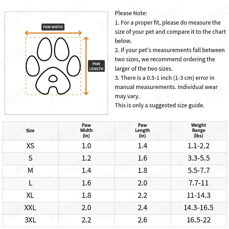 Waterproof Dog Shoes 4 Pack – Rain Boots Paw Protectors Small Dogs