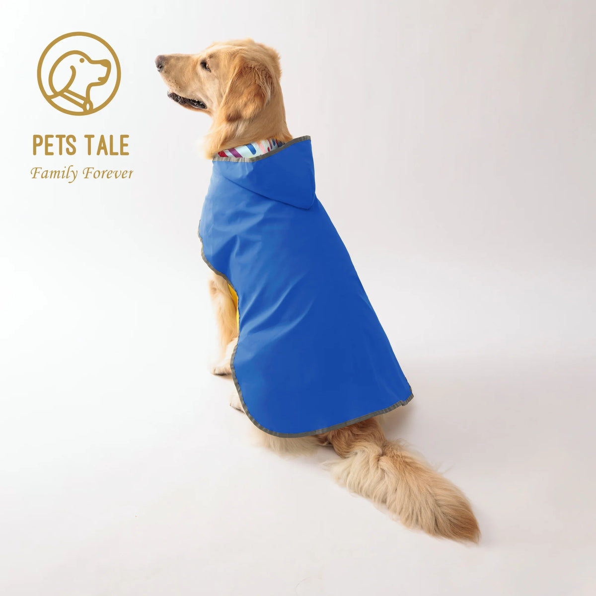 Yellow Dog Raincoat – Double-Layer Waterproof Pet Rain Jacket