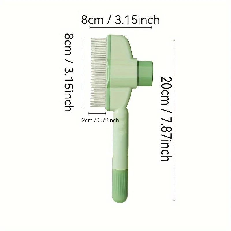 Dog Hair Remover Brush – Long Hair Grooming & Bath Comb for Pets