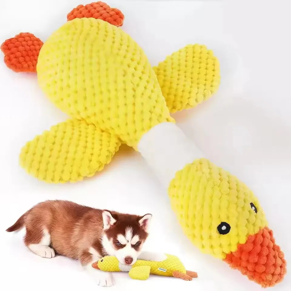 Tough Squeaky Plush Dog Toy – For Aggressive Chewers, Dogs & Cats
