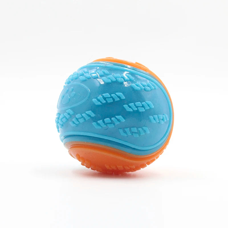 Squeaky TPR Dog Ball – Soft Teeth Cleaning Chew Toy