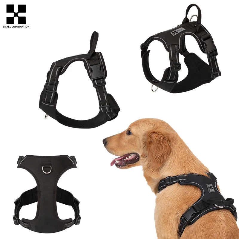 No-Pull Reflective Dog Harness – Adjustable Chest Harness All Sizes