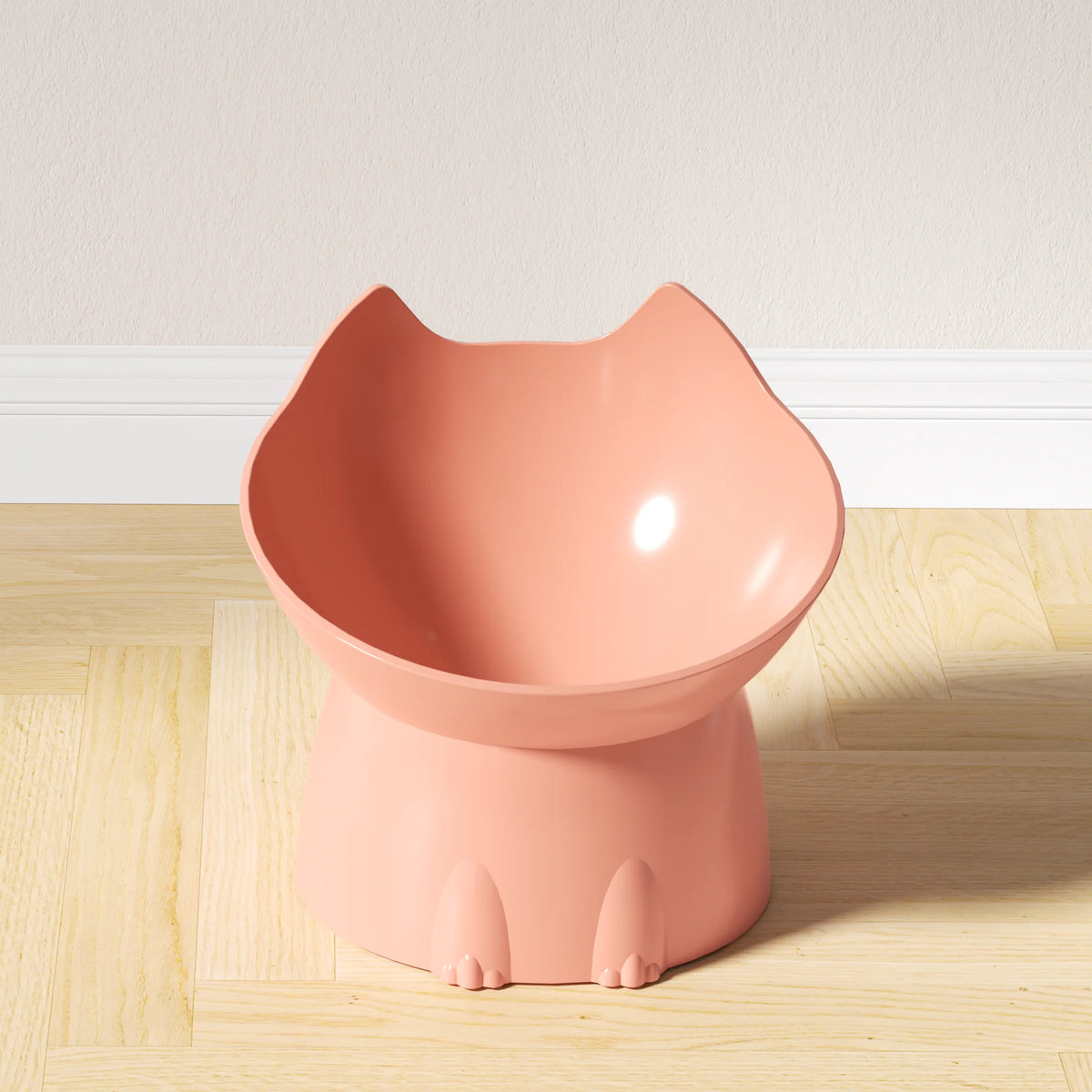 Elevated Cat Bowl – Anti-Tip Raised Tilted Food Dish Neck Protection