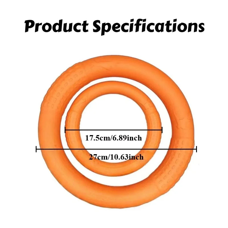 Floating EVA Dog Flying Disc & Tug Ring – Chew-Resistant Fetch Toy