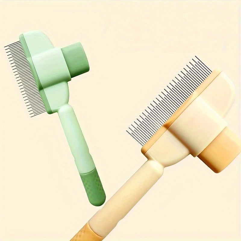 Dog Hair Remover Brush – Long Hair Grooming & Bath Comb for Pets
