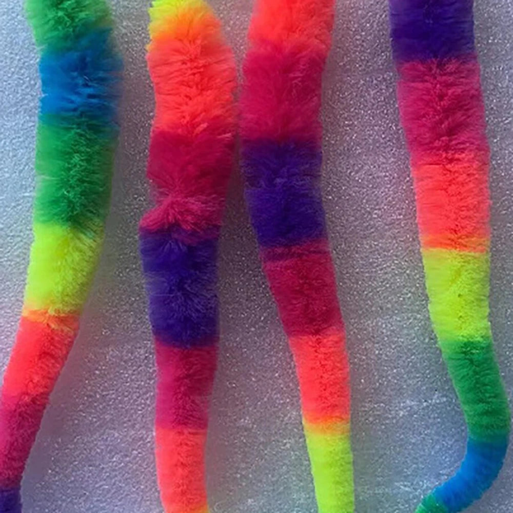 Caterpillar Cat Toy with Bouncing Ball – Interactive Elastic Cat Teaser