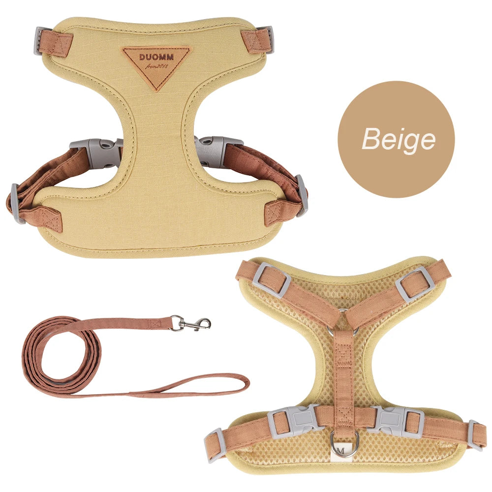 Cat & Small Dog Harness and Leash Set – Breathable Walking Vest