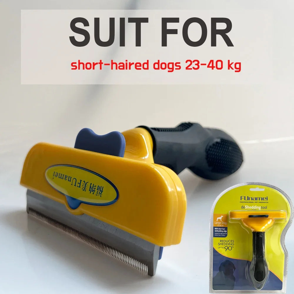 Pet Grooming Brush for Dogs & Cats – Hair Removal Massage Comb