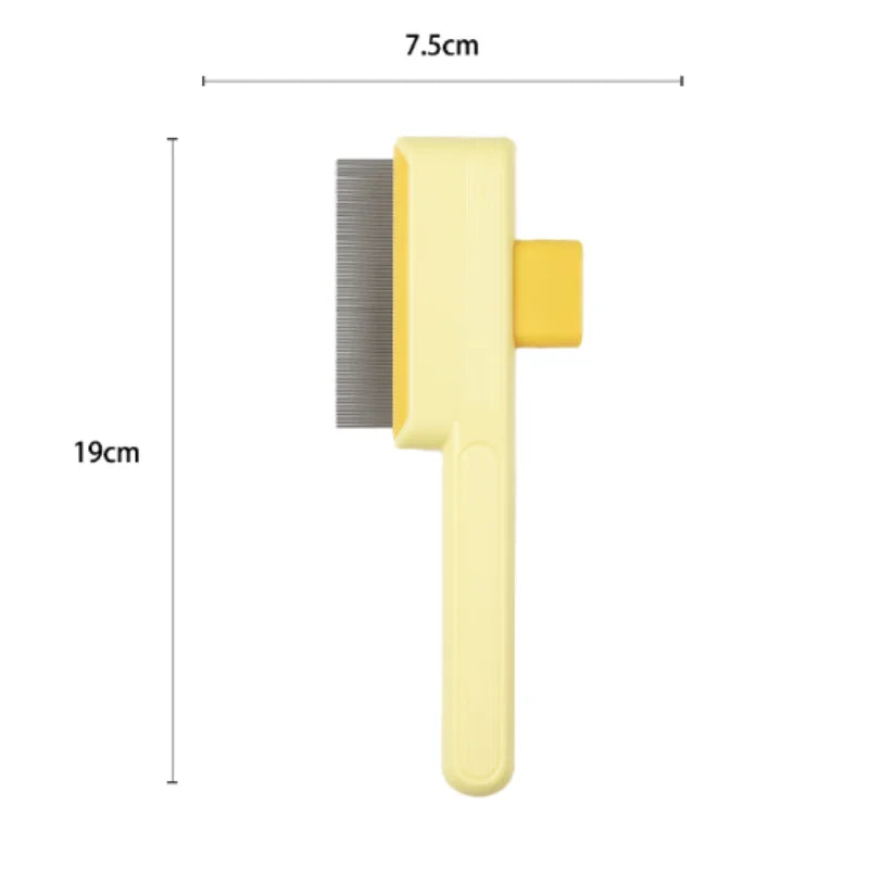 Self-Cleaning Dog Comb – One-Button Pet Hair Remover Brush