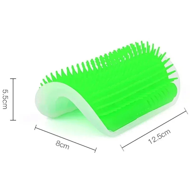 Wall Corner Cat Self Groomer – Massage Brush & Scratcher