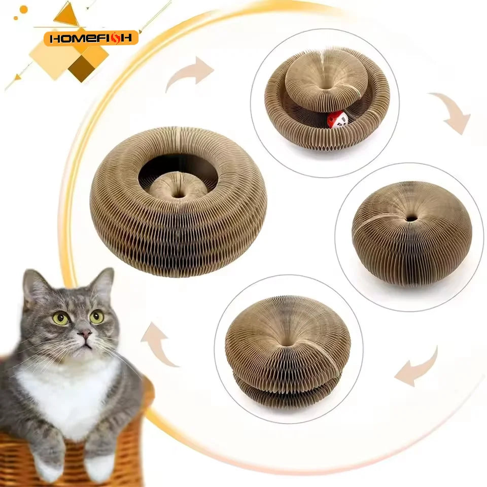 Accordion Cat Scratcher – Corrugated Cardboard Scratching Board