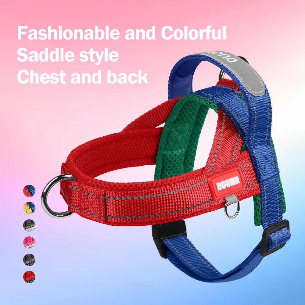 No-Pull Saddle Dog Harness – Reflective Walking Vest Small/Medium