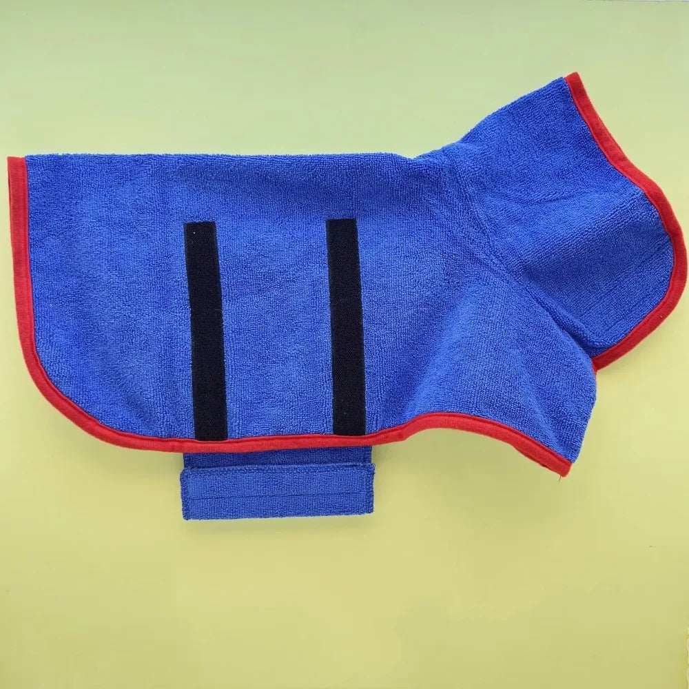 Dog Bathrobe Towel – Quick-Dry Absorbent Pet Bath Robe