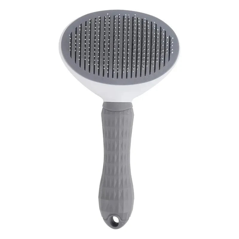 Self-Cleaning Slicker Brush for Dogs & Cats – One-Click Deshedding Brush